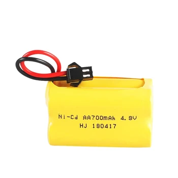 ( T Plug ) Ni-CD Baterija 4.8 v + USB Įkroviklis Rc žaislai Automobiliai, Tankai, Robotai, Valtys Guns 4* AA 700mah 4.8 v Įkrovimo Baterija