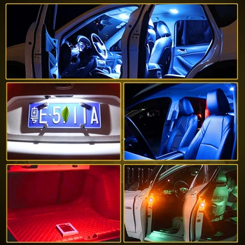 T10 W5W LED Lemputės Toyota Camry C-HR Corolla Rav4 Yaris Automobilių Aksesuarai, Auto Interjero Dome Kamieno Stovėjimo Diodų Lempos