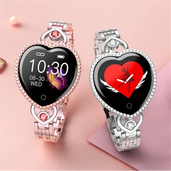 T52S vandeniui pažangus fitneso stebėti Moterų Gražių laikrodžių apyrankės priminimas Smartwatch Moterų Širdies ritmo monitorius Miego Stebėjimo t