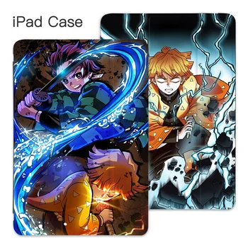 Tablet Stand Padengti Anime Demon Slayer iPad 8 Kartai Atveju 2020 M., 4 Oro Pro 11 Mini 5 10.2 7 6 Funda Pro 12.9 Oro 2