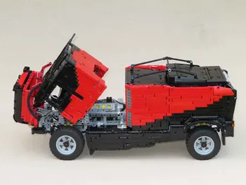 Technologijų kūrimo bloką ss-34665 Renault Dakaro sunkvežimių Nuotolinio Valdymo pultas RC surinkti žaislą modelis berniukas Kalėdų dovana švietimo ev3