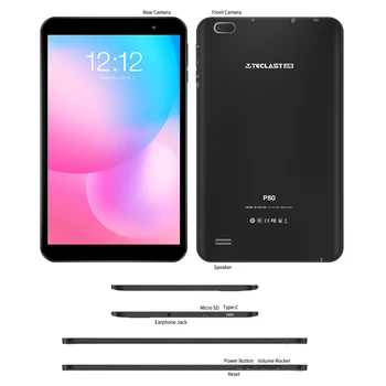 Teclast P80 8 colių tablet Allwinner A133 Android10 Dual-band WiFi, Bluetooth 5.0 2GB LPDDR4 32GB emmsp Tablet PC