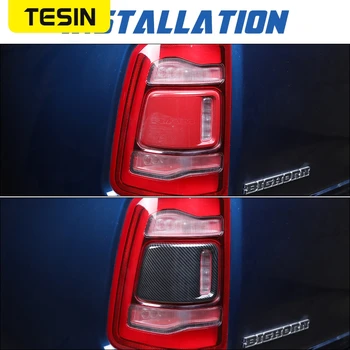 TESIN ABS Anglies Automobilio Galiniai Šviesos Lempos Apdaila Padengti Apdailos Lipdukai Dodge Ram 1500 2019 2020 Automobilio Išorės Priedai