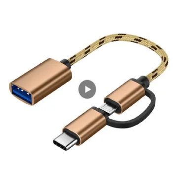 Tipas-C Micro USB Į USB 3.0 2 1 Sąsaja OTG Adapterio Kabelis, Adapteris, Skirtas mobilusis telefonas 