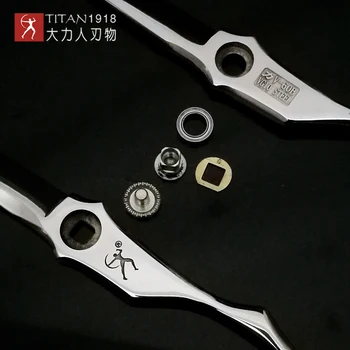 Titan professional žirklės, kirpykla kirpykla pjovimo žirklės japonija vg10 nerūdijančio plieno