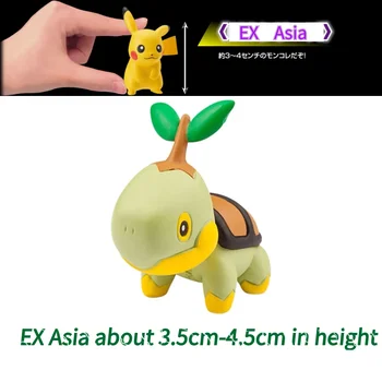 TOMY EX Azija-36 Pokemon Duomenys Diamond Ir Pearl Kawaii Turtwig Žaislai Išskirtinį Gražią Išvaizdą Surinkimo Vaikų Dovanų