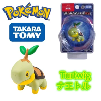 TOMY EX Azija-36 Pokemon Duomenys Diamond Ir Pearl Kawaii Turtwig Žaislai Išskirtinį Gražią Išvaizdą Surinkimo Vaikų Dovanų