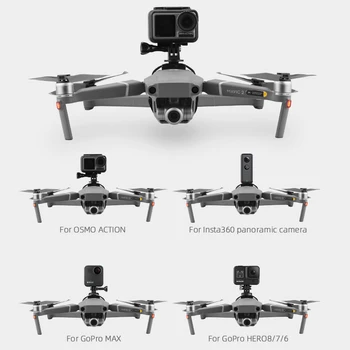 Top Pratęsimo Rinkinio Kamera Užpildyti Šviesos Bracket Mount Turėtojas DJI Mavic Oro 2 Drones GOPRO/Osmo Veiksmų Sporto Fotoaparatas