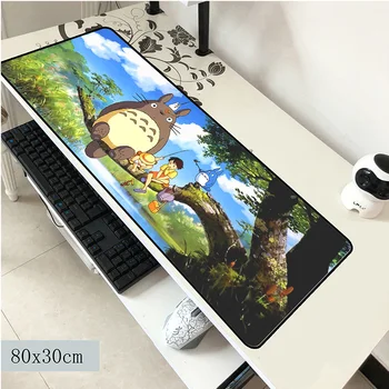 Totoro padmouse 900x400x2mm pelės kilimėlis nešiojamojo kompiuterio pelės padas Aukštos kokybės kompiuteris notbook žaidimų kilimėlis žaidėjus žaisti kilimėliai