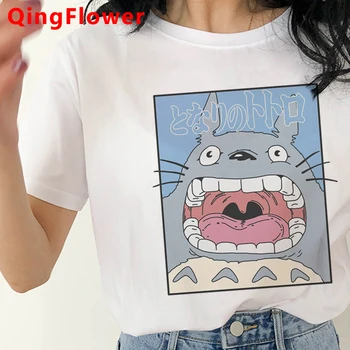 Totoro Studio Ghibli marškinėliai drabužių moterims grafinis tees moterų streetwear pora drabužių kawaii marškinėlius drabužius tumblr streetwear
