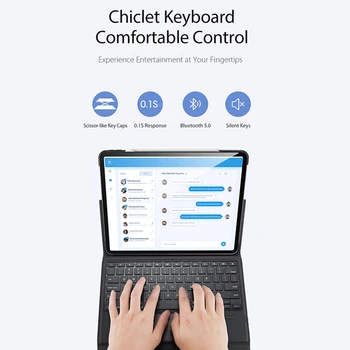 Touchpad Klaviatūra Ipad 4 Oro 2020 Oro 3 2 1 9.7 Atveju ir Klaviatūra, skirta 