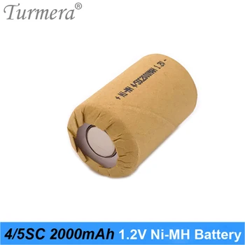 Turmera 1.2 V Ni-MH Baterija skaičius 4/5 SC 2000mAh 10C Išlydžio Srovė Atsuktuvas Baterija ir Dulkių siurblys Robotas A1