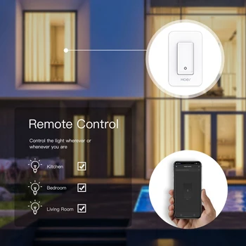 Tuya WiFi Smart Mygtukas Jungiklis Nėra Neutralus Laidas Vieną Polių Ne Kondensatorius Reikia Protingo Gyvenimo App 