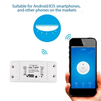 Tuya WiFi Smart Wireless Šviesos Laikmačio Jungiklio, Smart Gyvenimo APP Nuotolinio Valdymo Interruptor Inteligente Už Alexa, Google 