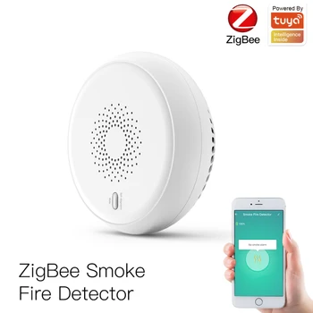 Tuya Zigbee Smart Dūmų Detektorius, Jutiklis, Apsaugos Signalizacijos Sistema Smart gyvenimas/tuya App Dūmų Signalizacijos Priešgaisrinės Saugos Oro detektorius