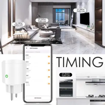 Tuya ZigBee Smart Plug ES 16A Galia Stebėti Laikmatis Lizdas Smart Home Belaidžio Suderinama Alexa 