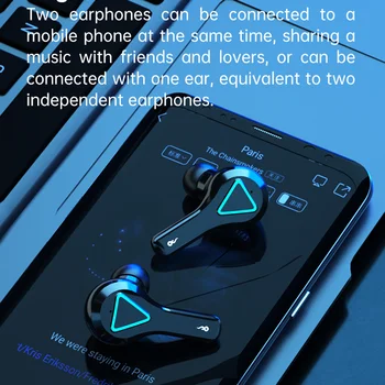 TWS Ausinės Bluetooth, Belaidės Ausinės Vandeniui Gilus Baritonas Ausinių Tiesa, Belaidės Stereo Ausinės Su Mic Sporto Ausinių