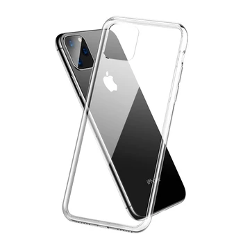 Ultra Plonas Aiškiai iPhone 11 12 Pro Max XS Max XR X Minkštos TPU Silikoninis iPhone 5 6 6s 7 8 SE 2020 Galinį Dangtelį Telefono dėklas