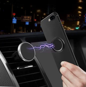 Ultra-plonas Magnetinio Automobilinis Telefono Laikiklis iPhone 11 Žiedą Telefono Laikiklio Stovas Universalus Telefono skambutis Automobilinis Laikiklis Magnetas Telefono