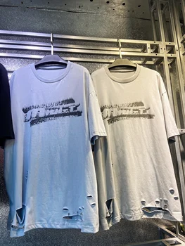 UNCLEDONJM SS21 Streetwear grafinis t marškinėliai vasaros sugadintas negabaritinių marškinėliai naują atvykimo 2021 pora drabužių Viršūnes Tees um2122