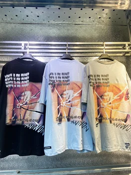UNCLEDONJM SS21 Streetwear grafinis t marškinėliai vasaros sugadintas negabaritinių marškinėliai naują atvykimo 2021 pora drabužių Viršūnes Tees um2122