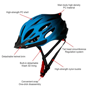 Unisex Dviračių Šalmas su užpakalinis žibintas Kvėpuojantis Ultralight Kalnų Dviračių Kelių dviratininkų Šalmai MTB Sporto Saugos inventorius