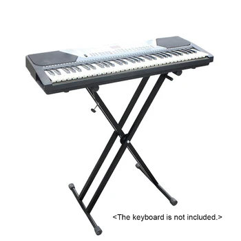 Universalios Lankstymo Fortepijono Klaviatūra-Stovas Laikiklis Dvigubas X-Style Sunkiųjų Metalų Medžiaga, Skaitmeninis Pianinas MIDI Klaviatūrą