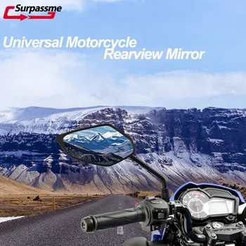 Universalus 8mm Motociklas Motociklo Veidrodėlis Šoninis Veidrodis Priedai Elektrinis Dviratis Paspirtukas E-Bike Motociklo galinio vaizdo Veidrodėliai