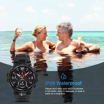 UONEVIC Smartwatch Vyrams Visiškai Jutiklinis Ekranas Smart Žiūrėti HR/BP Fitness Tracker D13 smartwatch 