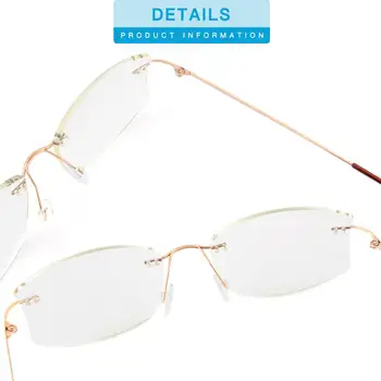 UOOUOO titano taškus rėmo moterys kovos su mėlynos spalvos spindulių, MR-7 objektyvo receptą pritaikyti akiniai iš titano, akinių rėmeliai TI023