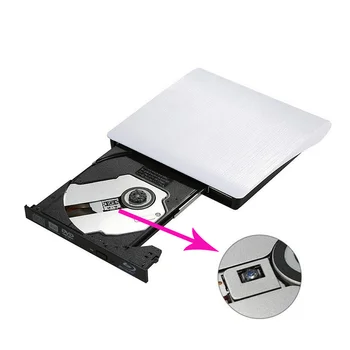 USB 3.0 Bluray DVD/BD-ROM, CD/DVD RW įrašymo įrenginys Žaidėjas Rašytojas Žaisti 3d filmą, Išorės DVD Nešiojamas 
