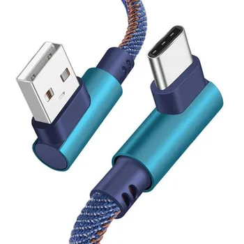 USB 3.1 Didelės Spartos Perdavimo spartą, C Tipo 90 Laipsnių teisingus Duomenis 3.1 Karšto Sync C Greitas USB Kabelis Kampas Įkrovimo Kroviklis A1B6