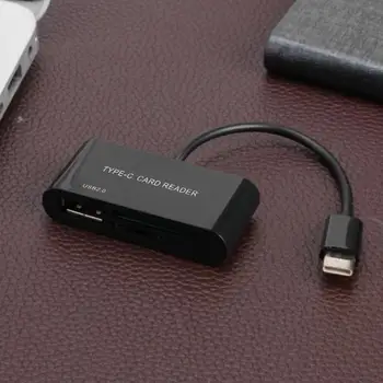 USB 3.1 USB-C Hub TF Atminties Kortelių Skaitytuvas C Tipo USB 2.0 OTG Adapteris, skirtas Telefoną Prijungti ir Leisti be Vairuotojo Programinė įranga