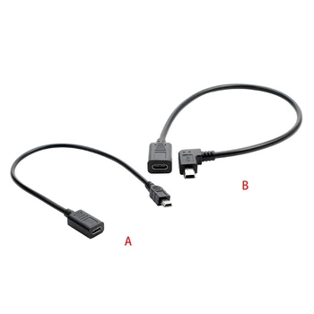 USB C moterį, Mini USB Vyrų Konvertuoti Jungtis Remti Įkrovimo ir Duomenų Sinchronizavimo PS3 Valdiklio, MP3 Grotuvas, Brūkšnys Cam