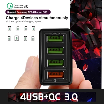 USB Įkroviklis 3.1 ES/JAV, Greitas Įkroviklis Greitai Įkrauti 4.0 3.0 