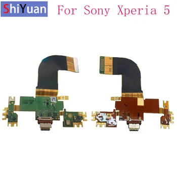 USB Įkrovimo lizdas Flex Kabelio Jungtis, Skirta Sony Xperia 5 J8210 J8270 J9210 Įkroviklis Flex Modulis