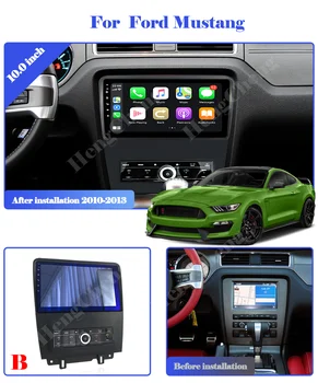 Už 10-13 Ford Mustang pažangios multimedijos, vaizdo grotuvas Ford Mustang GPS navigacija radijo 4G versija 10.0 colių Android 10.0