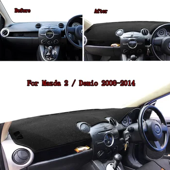Už Mazda 2 Mazda2 Demio 2008-2013 M. prietaisų Skydelio Dangtelį, Mat Trinkelėmis Dashmat Anti-UV Brūkšnys Saulės Atspalvis, Raštas Kilimų Automobilių Reikmenys