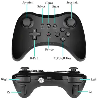Už Nintend Wii U Pro Belaidžio Klasikinis Pro Valdytojas Kreiptuką Gamepad didelio tikslumo valdiklis Leidžia sklandžiai kontrolės,