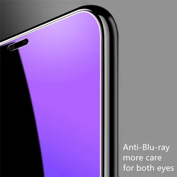Už OnePlus 1+ 7 Pro 7T 7T pro OnePlus 6 6T 5 5T Kovos su Blue-ray Akių apsauga 9H Grūdintas Stiklas 2.5 D Visą Ekraną Aprėptis