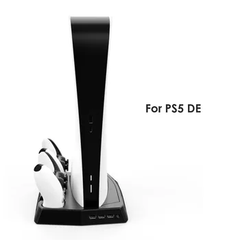 Už PS5 Vertikalus Stovas su Aušinimo Ventiliatorius Dviguba Valdytojas Konsolė Įkroviklis Įkrovimo Stotis Ventiliatoriaus Aušintuvas SONY Playstation 5