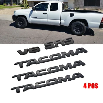 Už Tacoma V6 SR5 Kamieno Automobilio Durų, Bagažinės dangčio Lipdukas Emblema Lipdukas Ženklelis Pakeitimo 