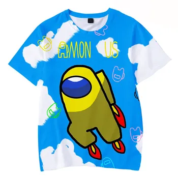 Vaikai marškinėliai 3D Berniukų, Mergaičių Tarpe Spausdinti 2021 M. Vasaros marškinėliai Drabužių Vaikams, Cartoon Drabužius Atsitiktinis Viršūnes Tees Grafinis T-shirt
