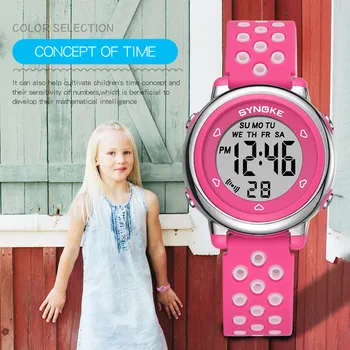 Vaikai Miela Žiūrėti Mergaitės Berniukai Vandeniui Skaitmeninis Led Watch Minkšto Silikono Dirželis Sporto Laikrodžiai Laikrodžiai Valandas Dropshipping