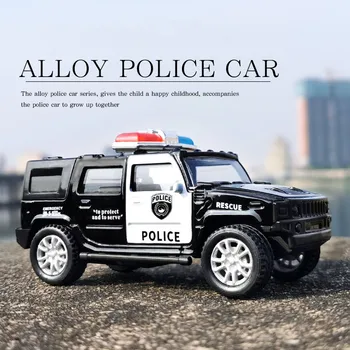 Vaikams 1:43 Modeliavimas Policijos Žaislas Automobilis Modelio Traukti Atgal Lydinio Diecast Off-road Transporto priemonių Surinkimo Transporto priemonės, Žaislai Vaikams, Dovana