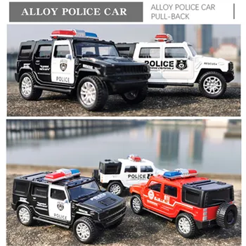 Vaikams 1:43 Modeliavimas Policijos Žaislas Automobilis Modelio Traukti Atgal Lydinio Diecast Off-road Transporto priemonių Surinkimo Transporto priemonės, Žaislai Vaikams, Dovana