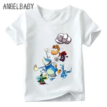 Vaikams, Cartoon Rayman Legends Nuotykius Žaidimas, Print T shirt Baby Mergaičių Vasaros White T-shirt Berniukai Atsitiktinis Juokinga Drabužius,ooo5204