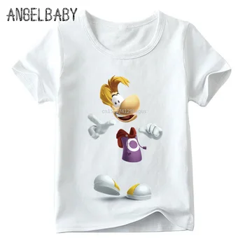 Vaikams, Cartoon Rayman Legends Nuotykius Žaidimas, Print T shirt Baby Mergaičių Vasaros White T-shirt Berniukai Atsitiktinis Juokinga Drabužius,ooo5204