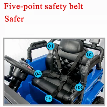 Vaikų elektrinių automobilių saugos diržų, gali važinėti kūdikių elektros žaislas automobilio sėdynės saugos reikmenys, penkių taškų saugos diržas