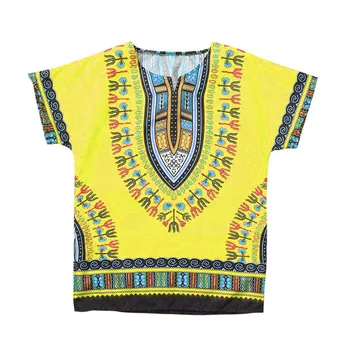Vaikų marškinėliai Berniukui, Mergina Vaikų, Kūdikių Unisex Šviesus Afrikos Spalvos Vaiko Marškinėliai Tee Viršūnes 2T-7T vaikų A20
